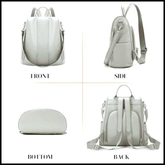 Genuine Leather Backpack Purse Large Capacity Anti-Theft Convertible Bag main image 6